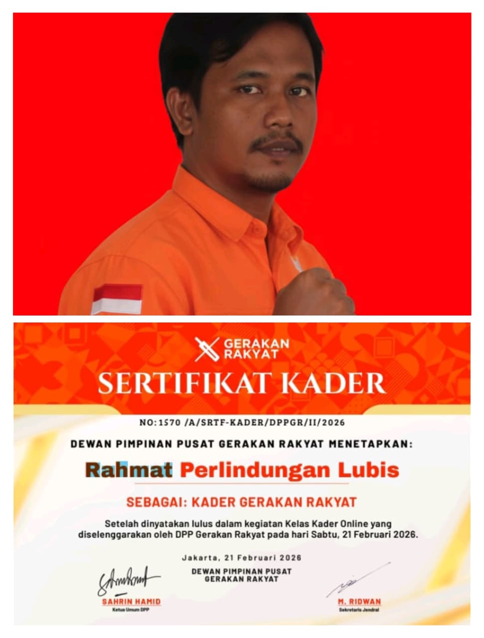 Gerakan Rakyat Sumut Perkuat Kapasitas Kader, Tegaskan Standar Integritas Organisasi